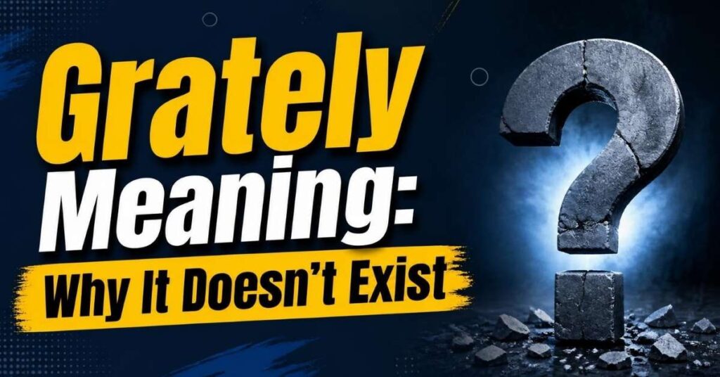 Grately Meaning: Why It Doesn’t Exist