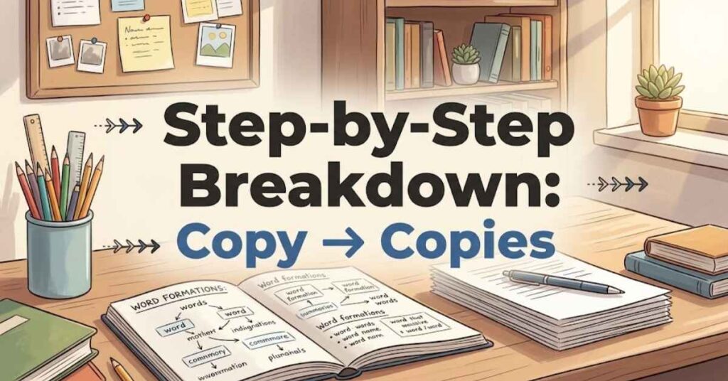 Step-by-Step Breakdown: Copy → Copies