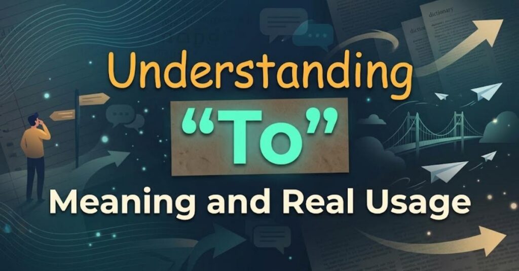 Understanding "To": Meaning and Real Usage