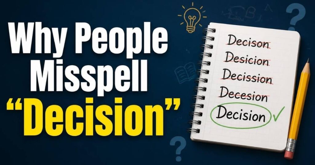 Why People Misspell "Decision"