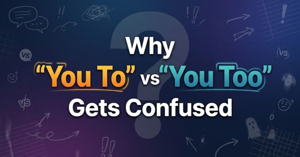 Why "You To" vs "You Too" Gets Confused