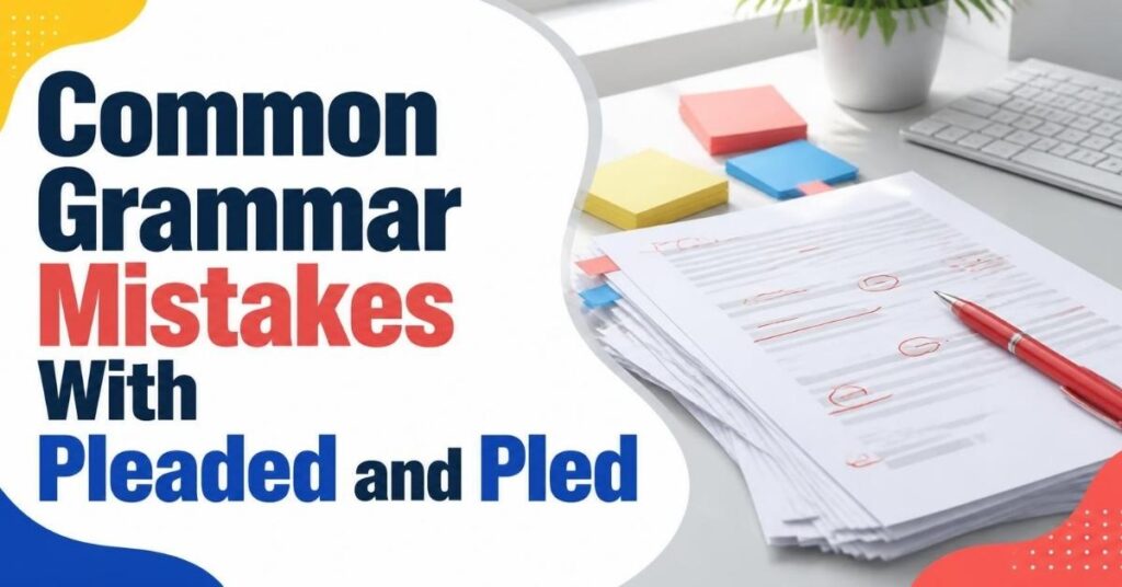 Common Grammar Mistakes With Pleaded and Pled
