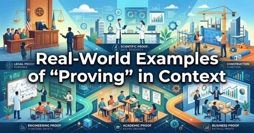 Real-World Examples of “Proving” in Context