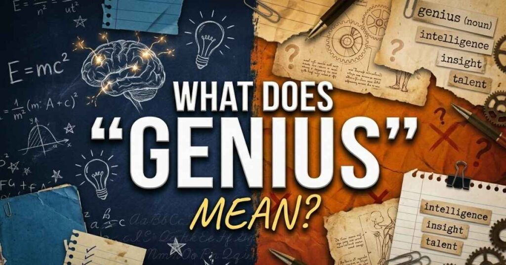 What Does "Genius" Mean?