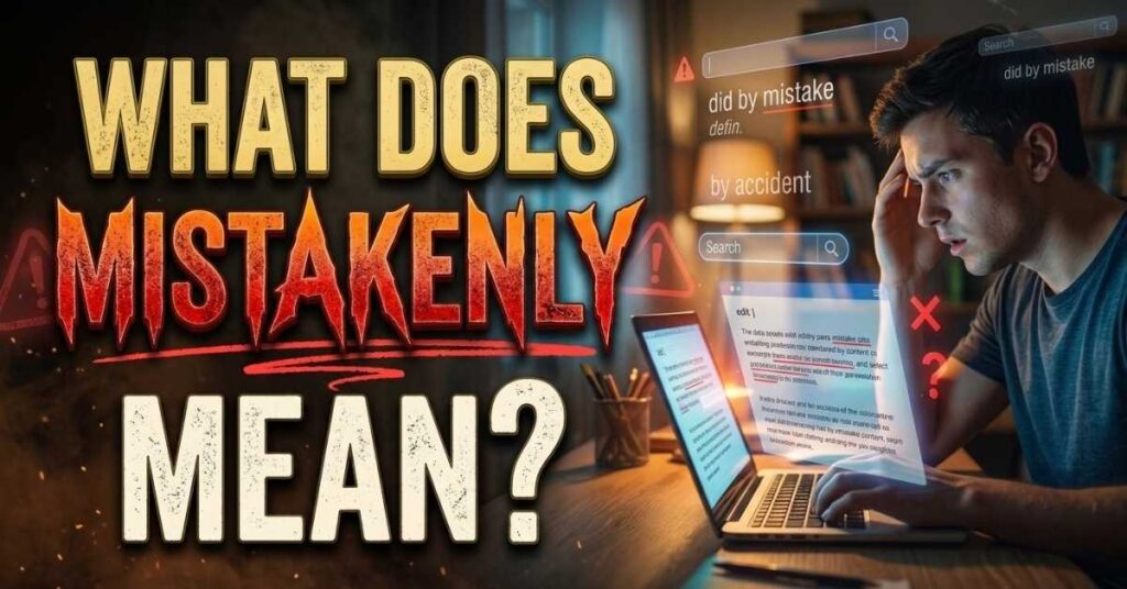 What Does Mistakenly Mean?