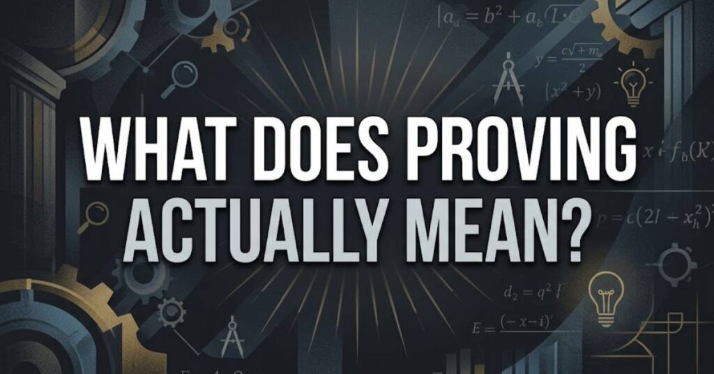 What Does Proving Actually Mean?