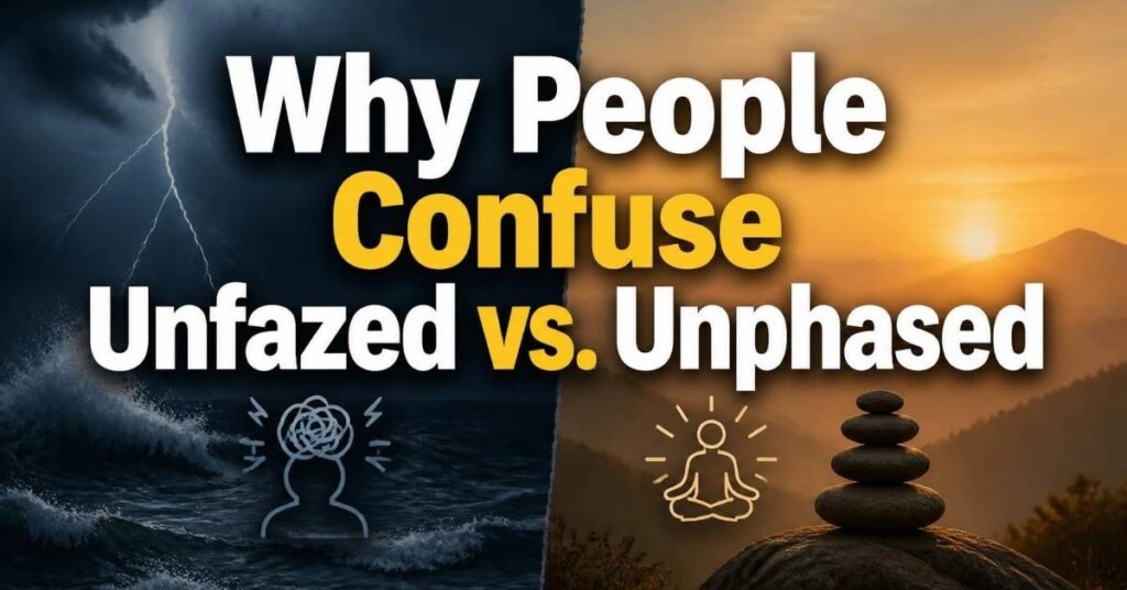 Why People Confuse Unfazed vs. Unphased