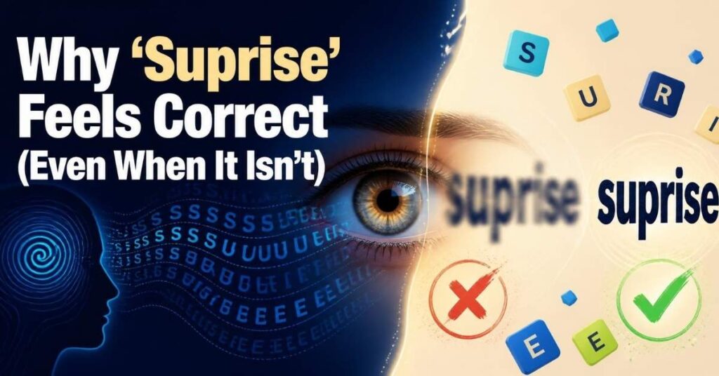 Why "Suprise" Feels Correct (Even When It Isn't)